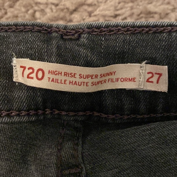 Faded black skinny Levi’s size 27, - Picture 2 of 3